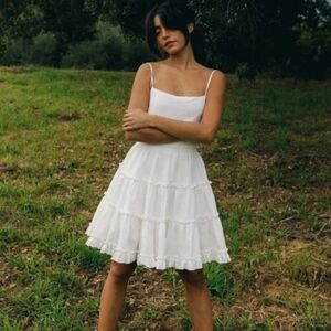 Cousin The Label White Spaghetti Strap Dress